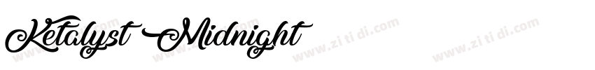 Ketalyst Midnight字体转换